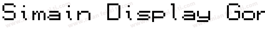 Simain Display Goril字体转换